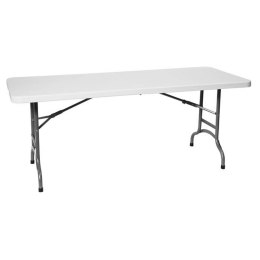 Stół cateringowy składany biały 152x70cm do 150kg - Hendi 810927