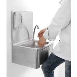 Umywalka zlewozmywak do rąk bezdotykowy kolanowy ze stali nierdzewnej - Hendi 810309