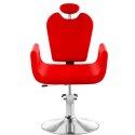Wygodny fotel fryzjerski barberski obrotowy LIVORNO Physa czerwony