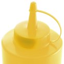 Dyspenser butelka do zimnych sosów zestaw 3szt. - żółty 0.35L - HENDI 557839