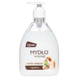 Mydło w płynie do rąk nawilżające zapach migdałowy CLINEX Liquid Soap 500ML