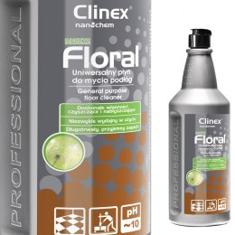 Płyn do mycia podłóg bez smug połysk zapach CLINEX Floral - Breeze 1L