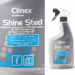 Preparat do czyszczenia i nabłyszczania mebli i urządzeń ze stali nierdzewnej CLINEX Shine Steel 650ML