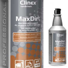 Skoncentrowany preparat do usuwania trudnych zabrudzeń CLINEX MaxDirt 1L