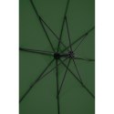 Parasol ogrodowy na wysięgniku kwadratowy 250 x 250 cm zielony