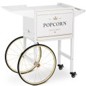 Wózek podstawa do maszyny do popcornu z szafką retro 51 x 37 cm - biało-złoty
