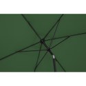 Parasol ogrodowy prostokątny uchylny z korbką 200 x 300 cm zielony