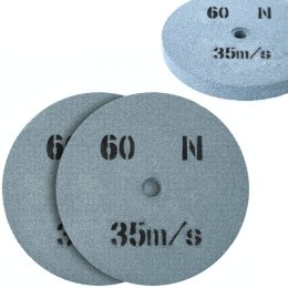 Kamień szlifierski ściernica tarcza do szlifowania ziarnistość 60 śr. 150 x 16mm 2 szt.