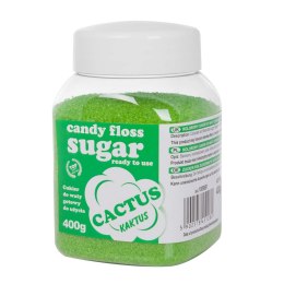 Kolorowy cukier do waty cukrowej zielony o smaku kaktusa 400g
