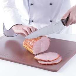 Nóż kucharski do wędlin i gotowanych mięs HACCP 385mm - brązowy - HENDI 842799