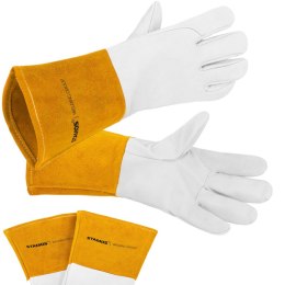 Rękawice spawalnicze ochronne skórzane TIG rozmiar XL