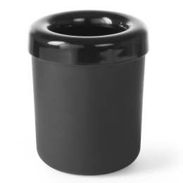 Śmietniczka stołowa lub pojemnik na sztućce z tworzywa czarny śr. 130mm - Hendi 421574