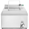 Smażalnik frytownica maszyna do smażenia pączków ryb z półką 12 l 3500 W - Hendi 205914