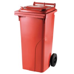 Pojemnik kubeł na odpady i śmieci ATESTY Europlast Austria - czerwony 120L