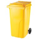 Pojemnik kubeł na odpady i śmieci ATESTY Europlast Austria - żółty 240L