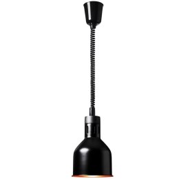 Lampa grzewcza do potraw na podczerwień IR wisząca czarna śr. 17 cm 250 W