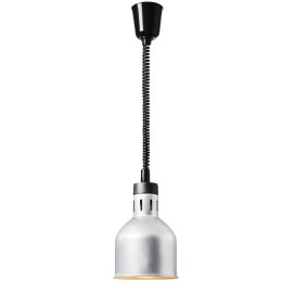Lampa grzewcza do potraw na podczerwień IR wisząca srebrna śr. 17.5 cm 250 W
