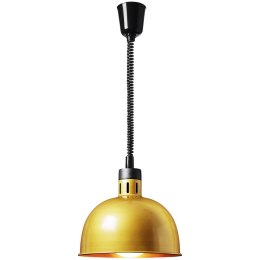 Lampa grzewcza do potraw na podczerwień IR wisząca złota śr. 29 cm 250 W