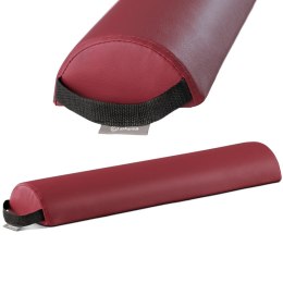 Półwałek rehabilitacyjny lędźwiowy do masażu ćwiczeń z uchwytem 64.5 x 15 x 7.5 cm czerwony