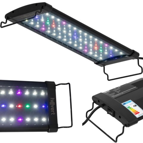 Lampa oświetlenie LED do akwarium wzrostu roślin pełne spektrum 45 diod 36 cm 12 W