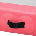 Mata materac ścieżka gimnastyczna akrobatyczna nadmuchiwana 600 x 100 x 20 cm różowa