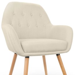 Krzesło fotel tapicerowany do salonu biura nowoczesny SZARY