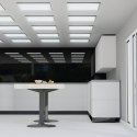 Panel sufitowy LED oświetleniowy natynkowy 5700K 4560 lm 95 lm/W 48 W 62x62 cm