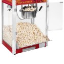 Profesjonalna wydajna maszyna do popcornu mobilna na wózku 230V 1.5kW czerwona