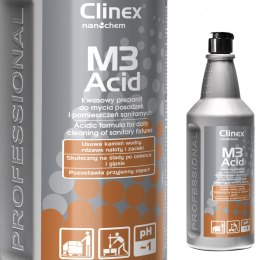 Koncentrat kwaśny płyn do mycia łazienek pomieszczeń sanitarnych CLINEX M3 Acid 1L