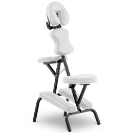 Krzesło do masażu składane do 130 kg białe