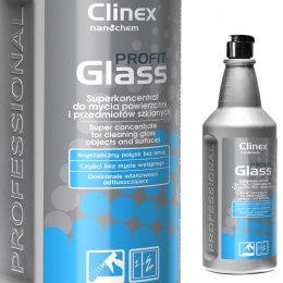Skuteczny koncentrat do mycia szyb luster szkła stali nierdzewnej CLINEX PROFIT Glass 1L