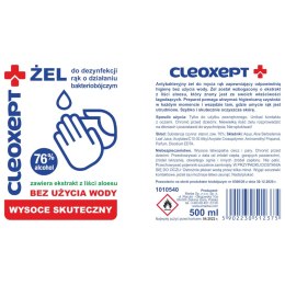 Żel antybakteryjny do dezynfekcji odkażania rąk CLEOXEPT- 500ml