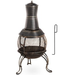 Ogrzewacz palenisko kominek na taras do ogrodu stalowy 360 wys. 90 cm