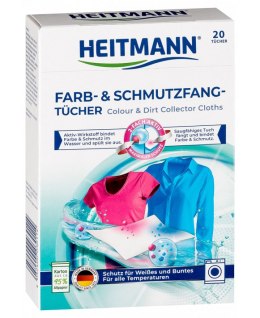 Heitmann Chusteczki Wyłapujące Kolor i Brud 20 szt.