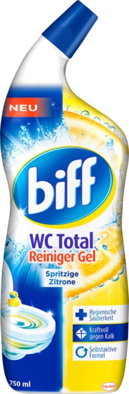 Biff WC Total Spritzige Zitrone Żel WC 750 ml DE