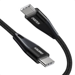 Kabel przewód USB Typ C - USB Typ C Power Delivery 60W 1.2m czarny