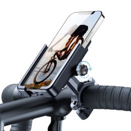 Metalowy uchwyt na telefon do roweru. hulajnogi czarny
