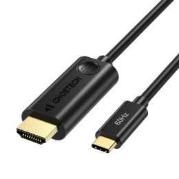 Kabel adapter przejściówka z USB Typ C - HDMI 2.0 4K 60Hz 1.8m czarny