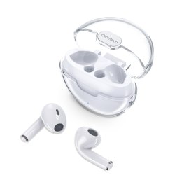 Słuchawki bezprzewodowe TWS z etui ładującym biały
