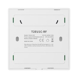 Dwukanałowy dotykowy włącznik światła przełącznik przycisk WiFi na pilot 433 MHz biały T2EU2C-RF