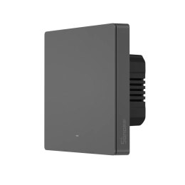Inteligentny 1-kanałowy przełącznik ścienny WiFi czarny M5-1C-86