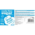 Kolorowy cukier do waty cukrowej niebieski o smaku naturalnym 5kg