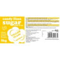 Kolorowy cukier do waty cukrowej żółty o smaku naturalnym 5kg