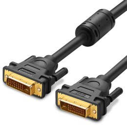 Kabel przewód pozłacana wtyczka DVI - DVI (24+1) 2m czarny