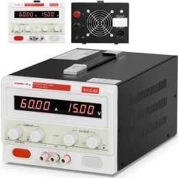 Zasilacz laboratoryjny serwisowy 0-15 V 0-60 A DC 900 W LED