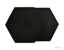 Heksagon czarny grubość 3,5 cm