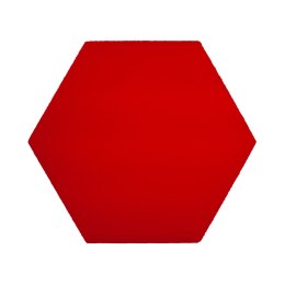 Heksagon intensywna czerwień grubość 2,5 cm
