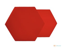 Heksagon intensywna czerwień grubość 2,5 cm