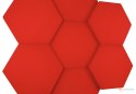 Heksagon intensywna czerwień grubość 3,5 cm