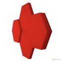 Heksagon intensywna czerwień grubość 4,5 cm